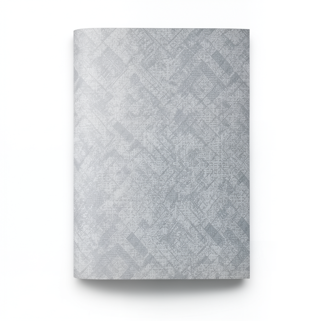 Patterned Wallpaper 15.6m×106cm Gray Color
