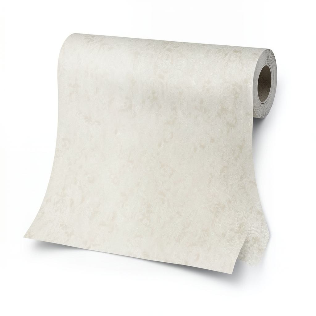 Patterned Wallpaper Length 15.6m Width 106cm Light Beige