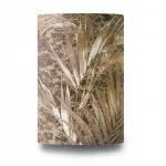 Leaf-patterned Wall Cover,  Brown with Beige Color, Size 10m×1.06m, Model 5565 