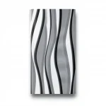 Wallpaper, Striped Design, Black and white with grey Color, Size 10m×53cm