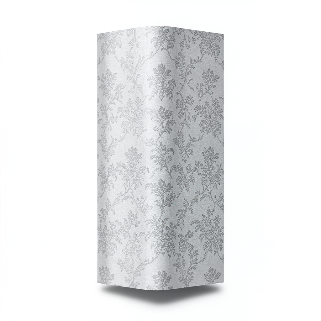 Patterned Wallpaper 15.6m×100cm Gray Color, Model Ndesign (N) 2-63018