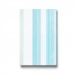 Wallpaper, Striped Design, White with cyan and light green Color, Size 10m×53cm