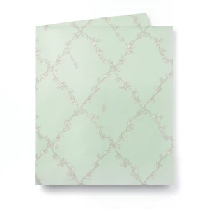 Vinyl Wallpaper Patterned Design 15.6m × 100 cm Pale Green