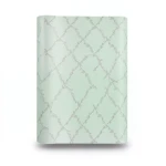 Vinyl Wallpaper Patterned Design 15.6m × 100 cm Pale Green