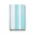 Wallpaper, Striped Design, Cyan and white with silver Color, Size 10m×53cm 