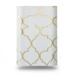 Vinyl Wallpaper Patterned Design 15.6m × 106 cm Gold with Silver