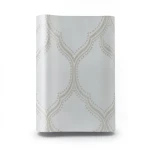 Vinyl Wallpaper Patterned Design 15.6m×106cm Silver Brown