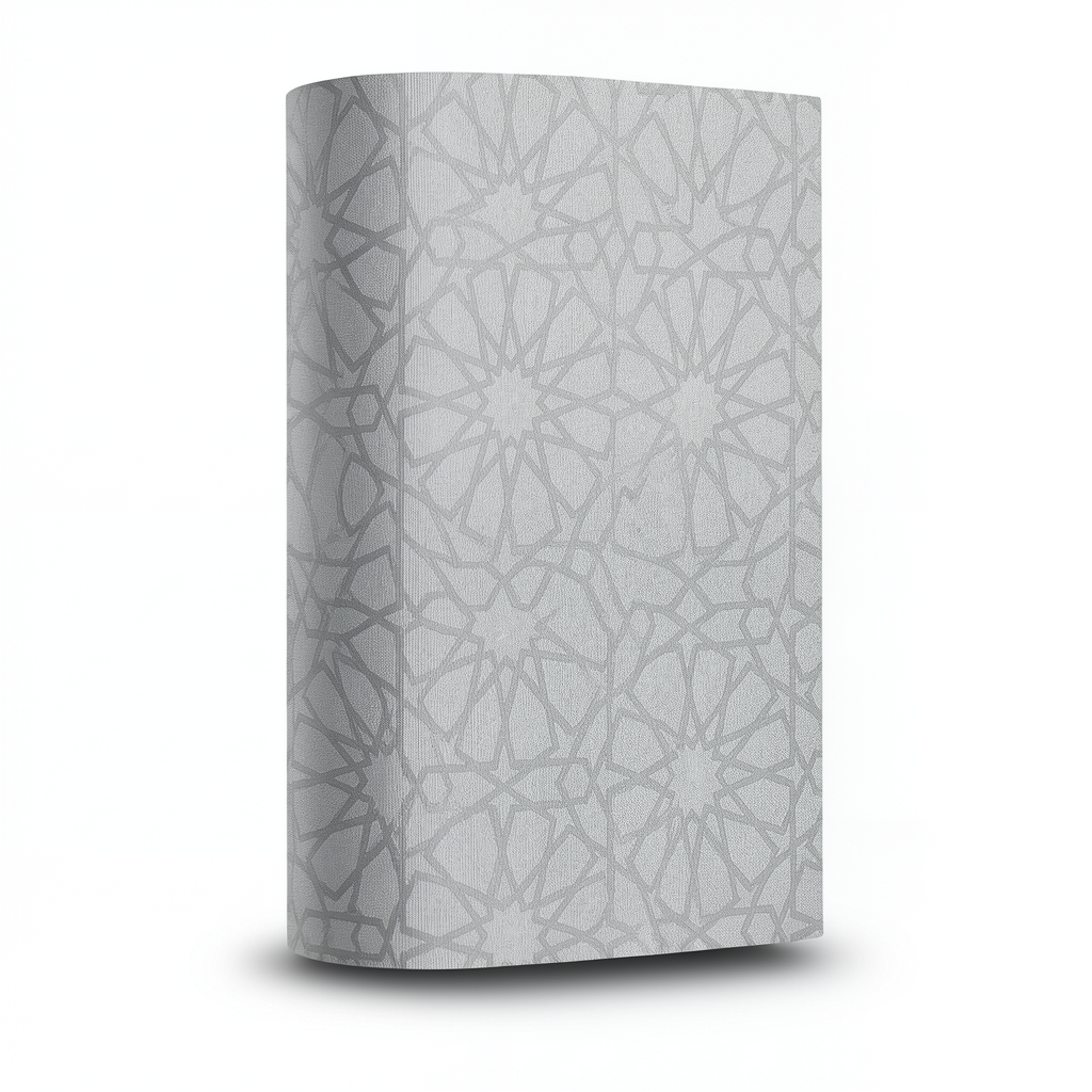 Patterned Wallpaper 15.6m x 100cm Gray Color
