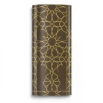 Patterned Wallpaper 15.6m Length, 100cm Width, Brown with Gold