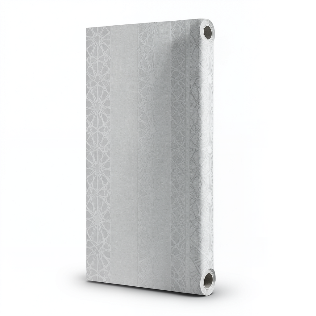 Patterned Wallpaper 15.6m×100cm Gray Color