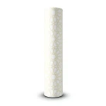 Patterned Wallpaper 15.6m x 100cm White and Beige