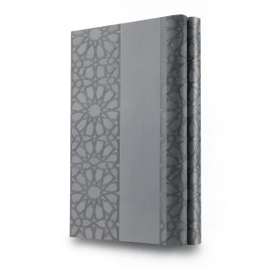 Embossed Wallpaper 15.6m×100cm Gray with Dark Gray