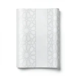 Patterned Wallpaper 15.6m×100cm White and Gray