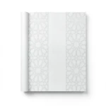 Patterned Wallpaper 15.6m×100cm White and Gray