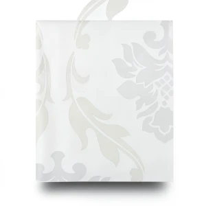 Vinyl Wallpaper Patterned Design 10 m x 53 cm White Beige Gray