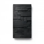 Modern Wall Covering, Length 10 meters, Width 53 cm, black Color