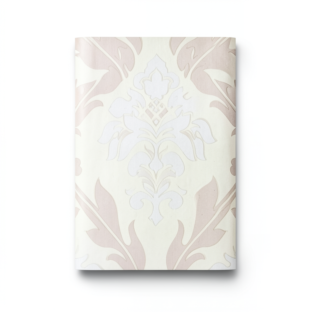 Vinyl Wallpaper Patterned Design 10 m x 53 cm Beige White Brown