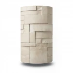 Modern Wallpaper, Size 10m×53cm, beige color