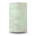 Modern Wall Covering, Length 10 meters, Width 53 cm, light green with beige Color