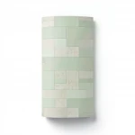 Modern Wall Covering, Length 10 meters, Width 53 cm, light green with beige Color