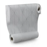 Patterned Wall Covering 15.6m×100cm, Gray Color