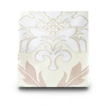 Vinyl Wallpaper Patterned Design 10 m x 53 cm Beige White Brown