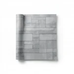 Modern Wall Covering, Length 10 meters, Width 53 cm, Gray Color