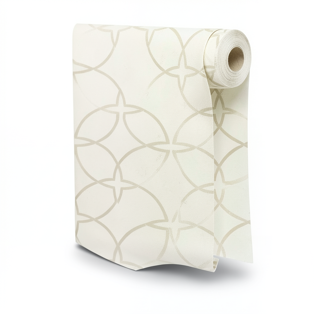 Patterned Wallpaper 15.6m×100cm Light and Dark Beige