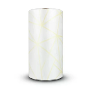 Patterned Wallpaper 15.6m×100cm Yellow and White