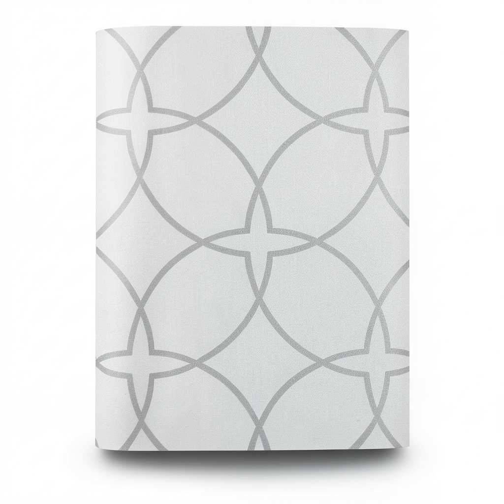 Patterned Wallpaper 15.6m×100cm Light and Dark Gray