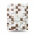 Modern Wall Covering, Length 15.6 meters, Width 100 cm, white with brown Color 