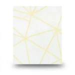 Patterned Wallpaper 15.6m×100cm Yellow and White
