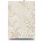 Floral Wall Covering, light beige Color, Length 10m, Width 1.06m, Model 5847  