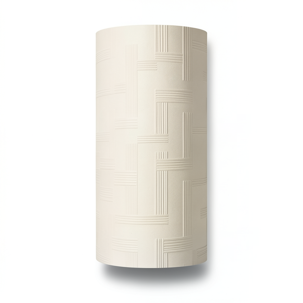 Embossed Wallpaper Length 15.6m Width 100cm Light Beige