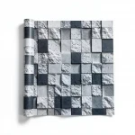 Modern Wallpaper, Size 15.6m×100cm, black and white color