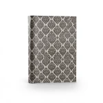 Patterned Wallpaper 15.6m x 100cm Dark Beige with Off-White Pattern