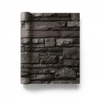 Modern Wallpaper, Size 15.6m×100cm, dark brown color 