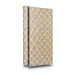 Patterned Wallpaper 15.6m×100cm Brown with White Patterns