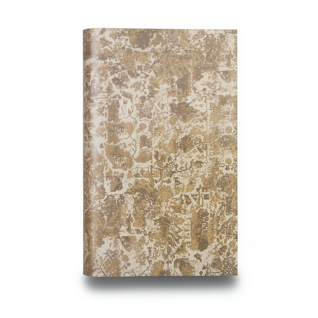 Patterned Wallpaper 15.6m x 100cm Brown with Brown Veins