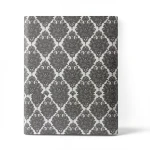 Patterned Wallpaper 15.6m x 100cm Dark Beige with Off-White Pattern