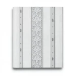 Patterned Wallpaper 15.6m×100cm Light Gray with Dark Gray Pattern