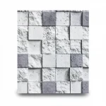 Modern Wall Covering, Length 15.6 meters, Width 100 cm, Light With Dark Gray Color 