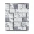Modern Wall Covering, Length 15.6 meters, Width 100 cm, Light With Dark Gray Color 