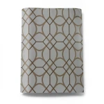 Vinyl Wallpaper Patterned Design 15.6m × 100 cm Brown with Gray
