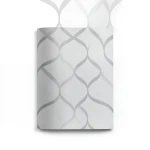 ورق جدران فينيل تصميم نقشات 15.6 م × 100 سم رمادي