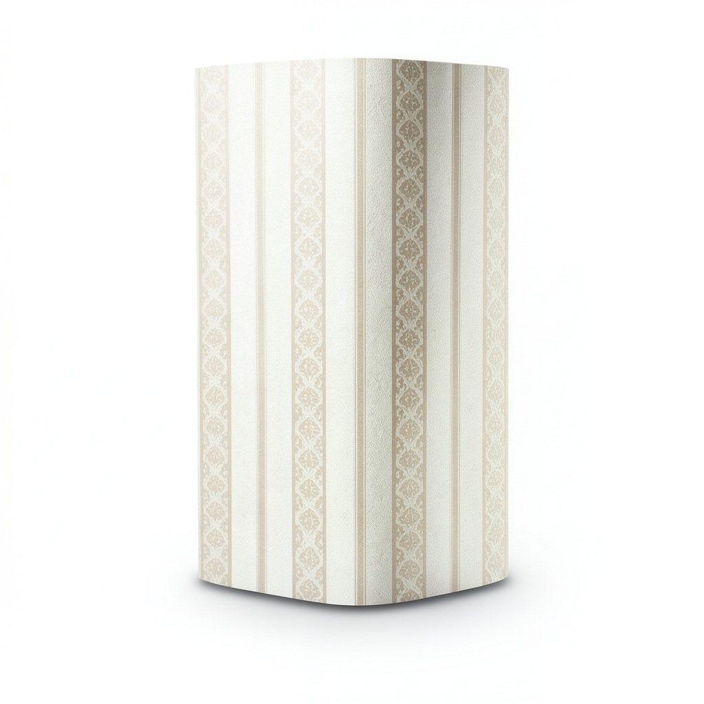 Patterned Wallpaper 15.6m×100cm Beige Light Brown