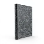 Vinyl Wallpaper Patterned Design 15.6m × 100cm Dark Gray with Light Gray