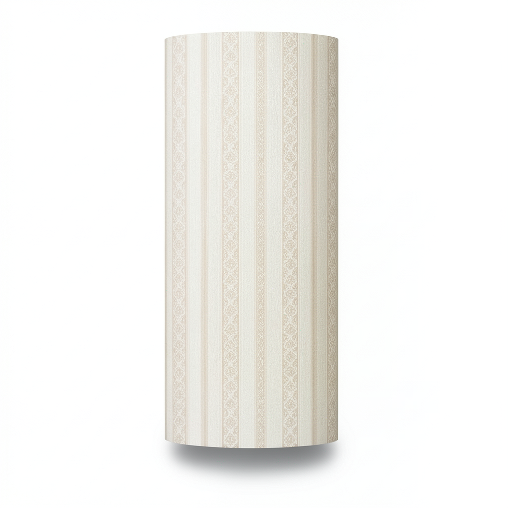 Patterned Wallpaper 15.6m×100cm Beige Light Brown