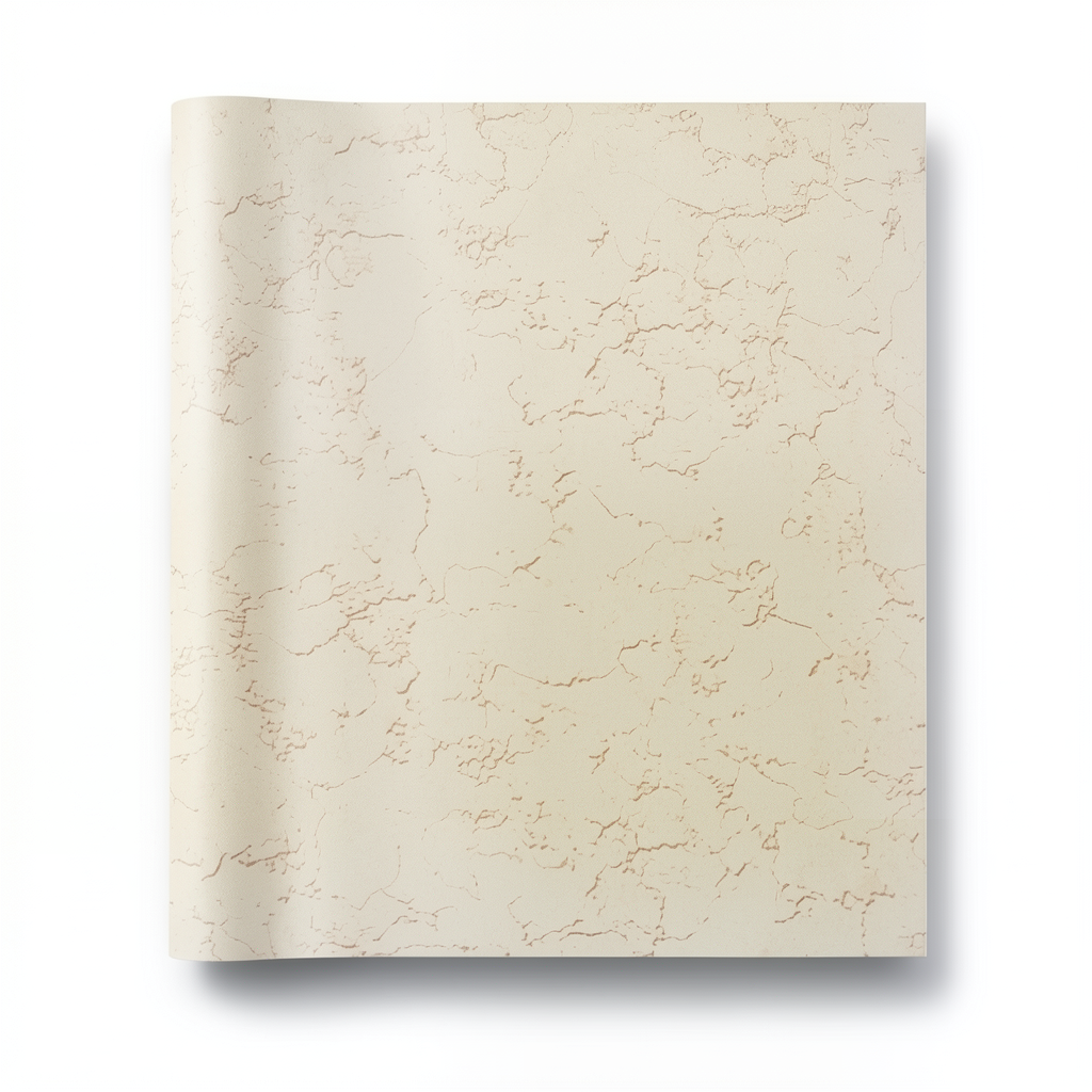 Patterned Wallpaper 15.6m×100cm Beige with Brown Veins