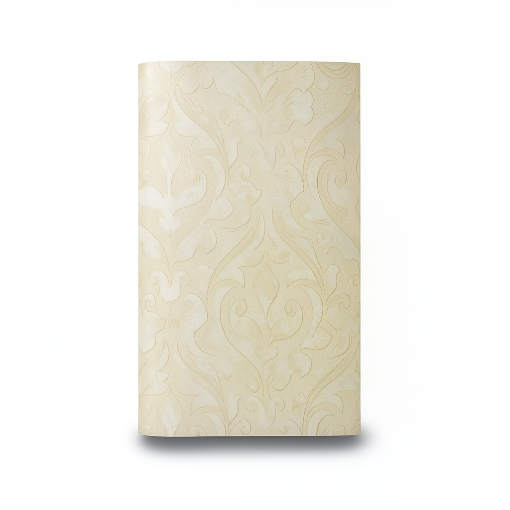 Floral Wallpaper 15.6m Length x 106cm Width, Light Gold